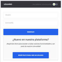 Inicio de Sesión